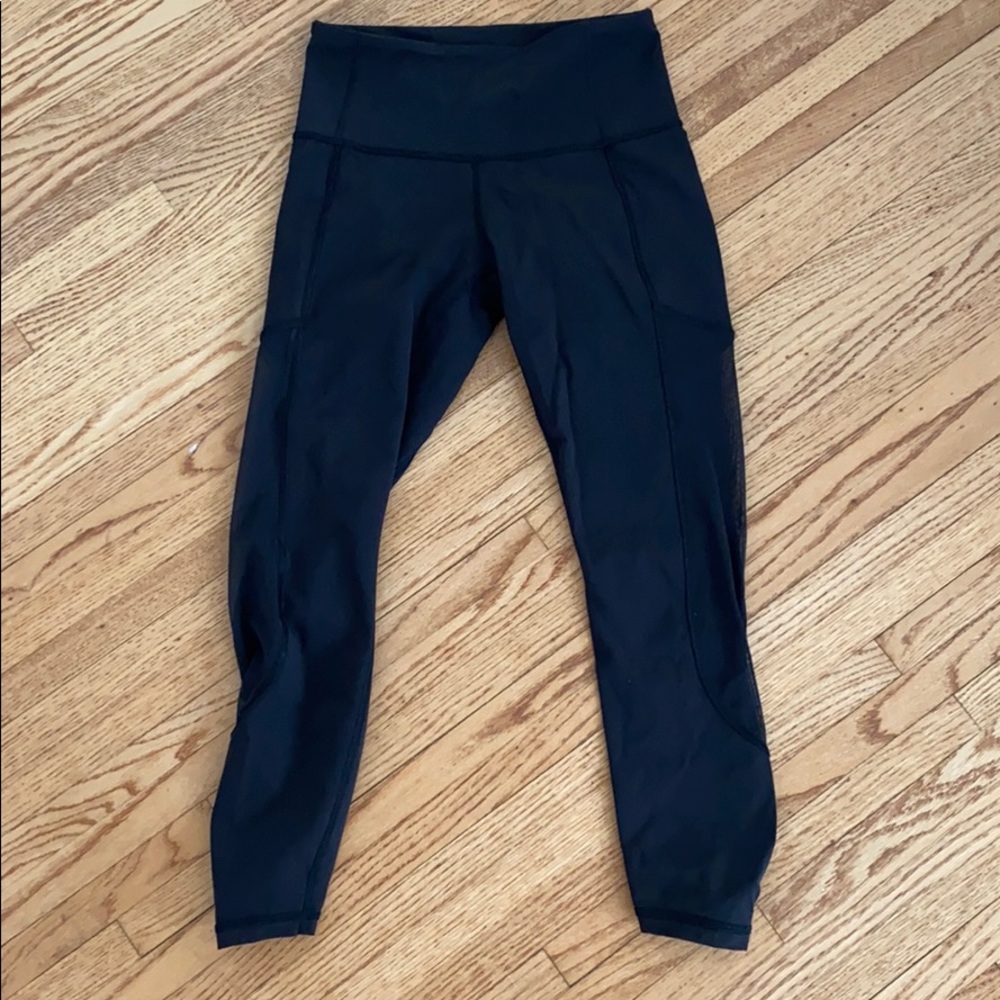 High Waisted Black LuLu lemon 7/8 pant